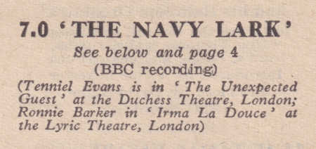 Radio Times 27 March 1959